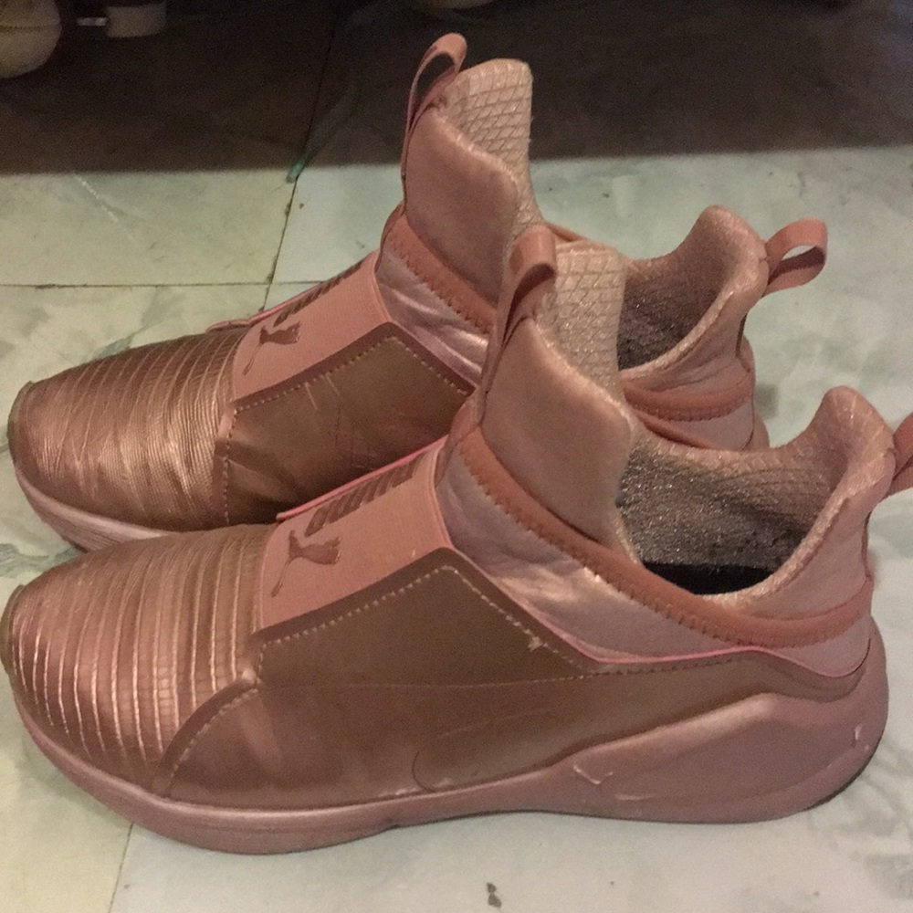 Rose gold pumas